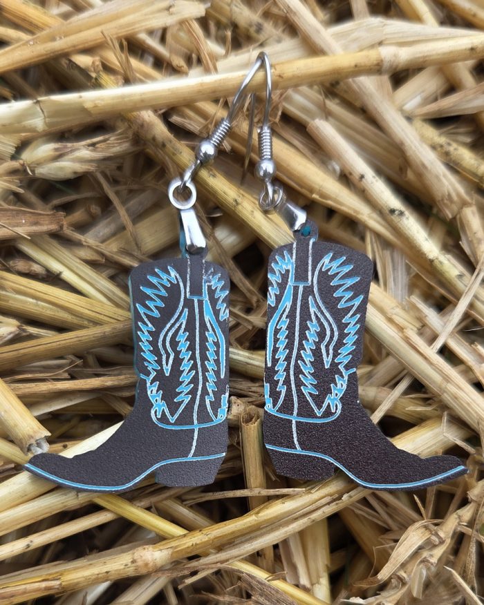 Cowgirl Boot Earrings