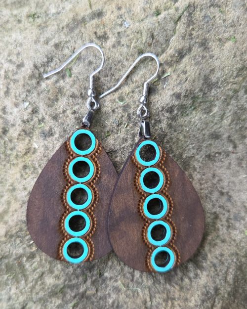 Boho Azure Circles Earrings