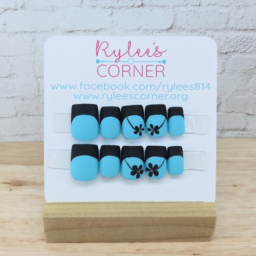 Flowers on Tiffany Blue